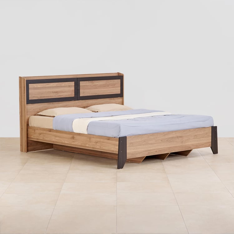 Helios Amberly Sigma King Bed - Brown