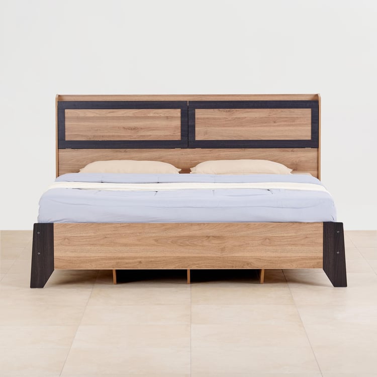 Helios Amberly Sigma King Bed - Brown