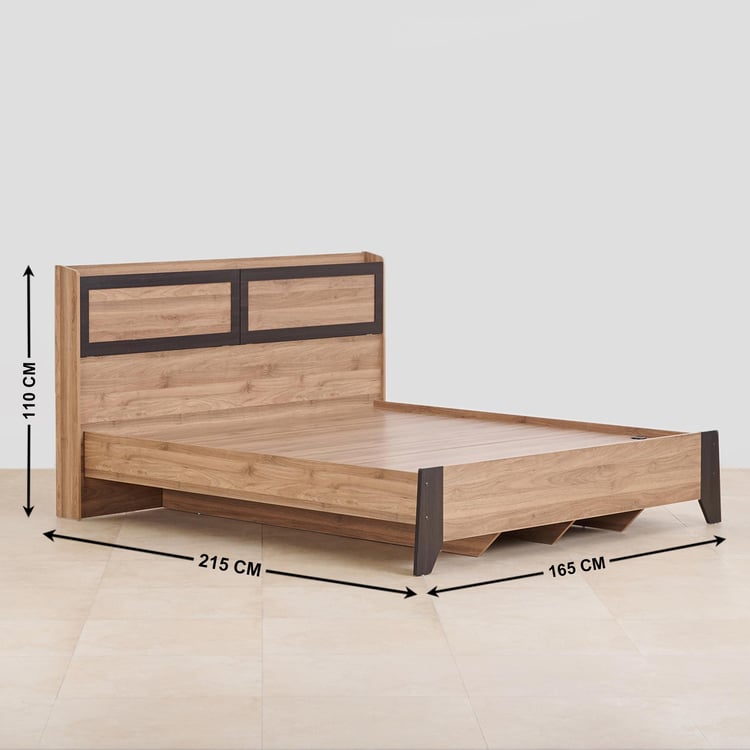 Helios Amberly Sigma Queen Bed - Brown