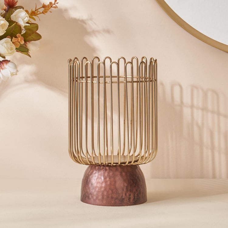 Mystique Filo Metal Hurricane Candle Holder