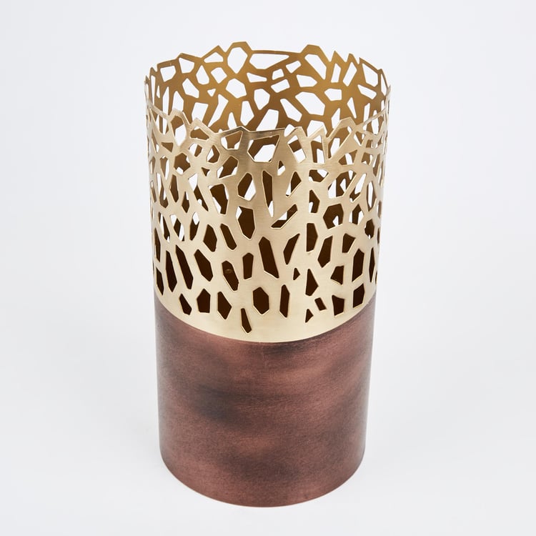 Mystique Forato Metal Hurricane Candle Holder