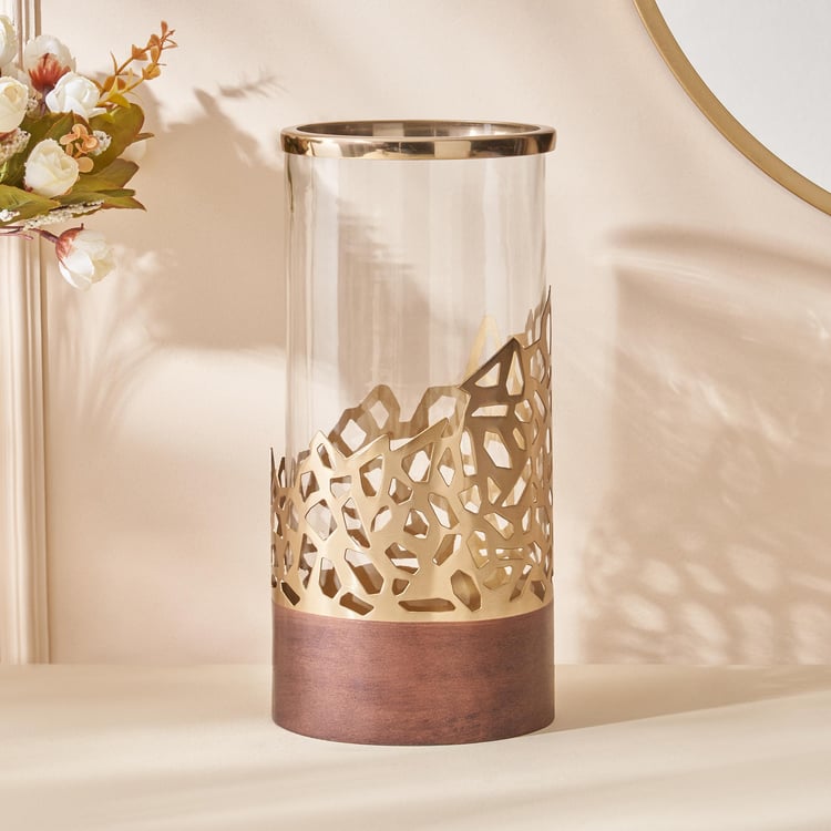 Mystique Forato Glass Cut-Out Detailed Vase