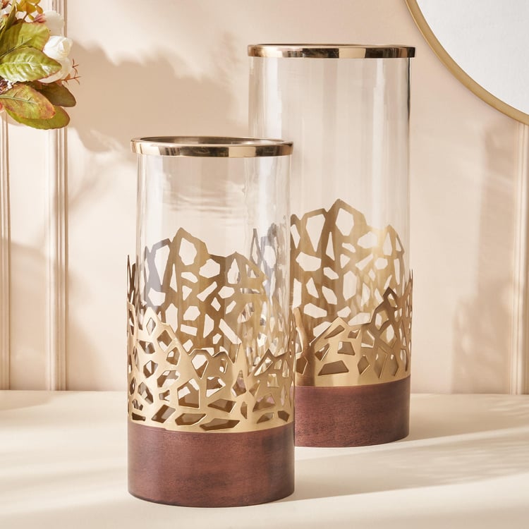 Mystique Forato Glass Cut-Out Detailed Vase