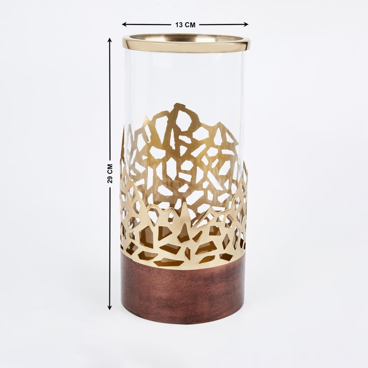 Mystique Forato Glass Cut-Out Detailed Vase