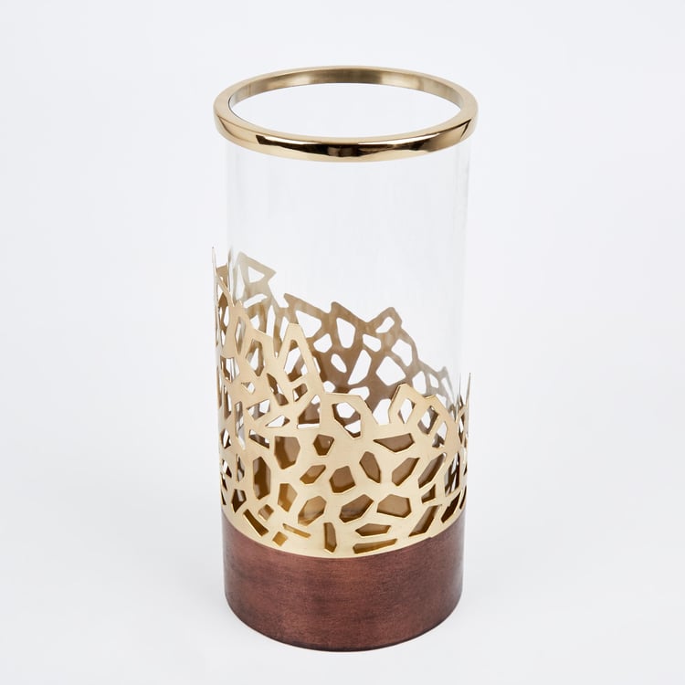 Mystique Forato Glass Cut-Out Detailed Vase