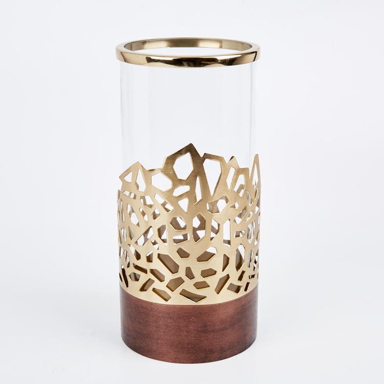 Mystique Forato Glass Cut-Out Detailed Vase