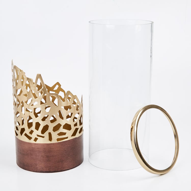 Mystique Forato Glass Cut-Out Detailed Vase