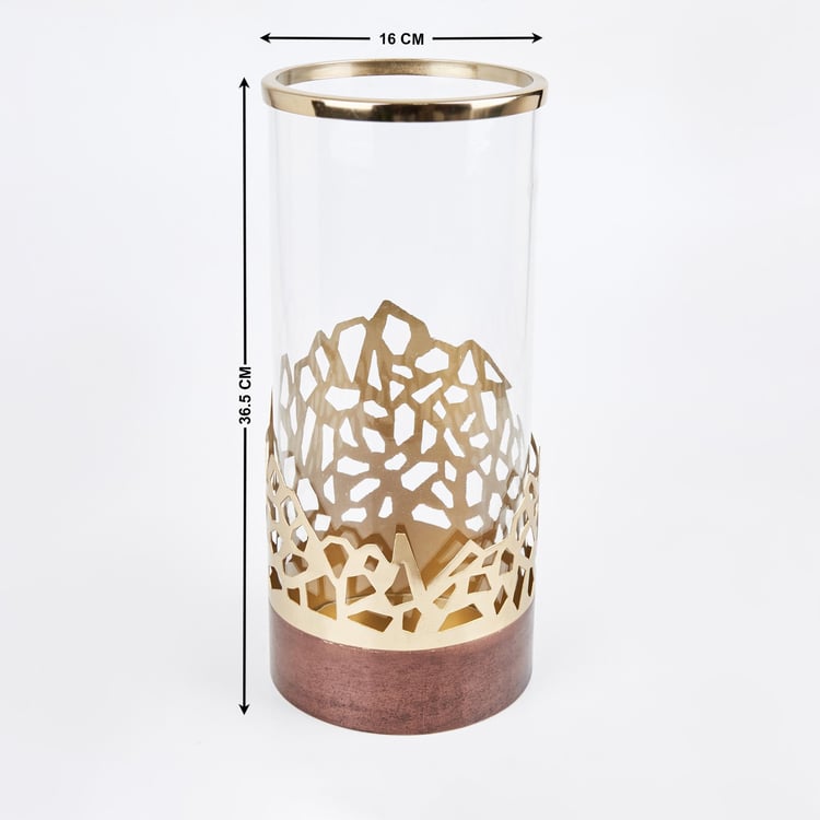 Mystique Forato Glass Cut-Out Detailed Vase