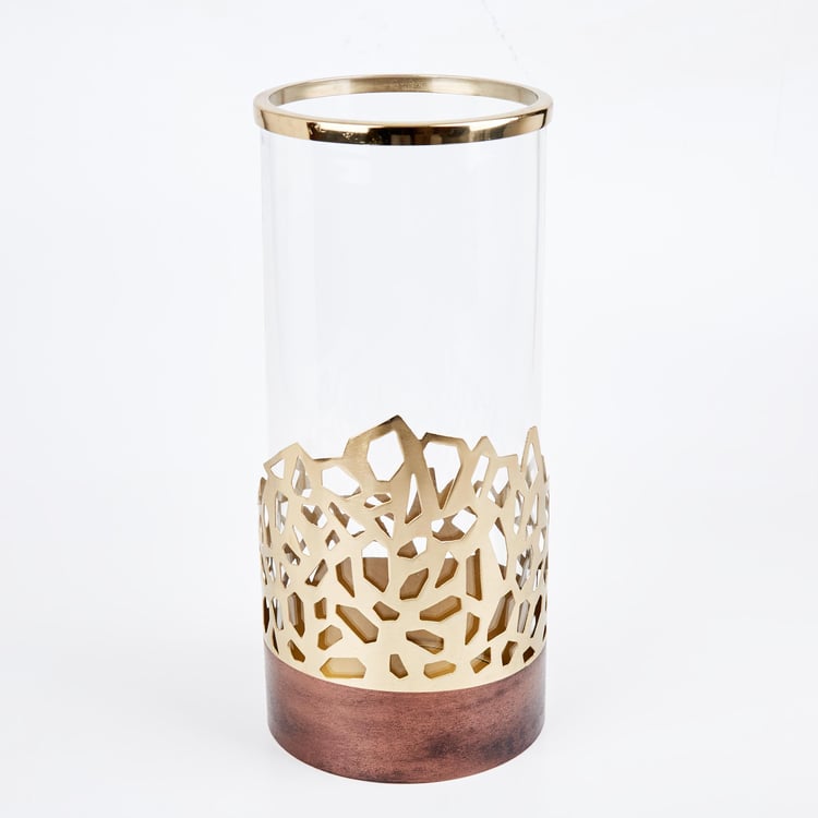 Mystique Forato Glass Cut-Out Detailed Vase