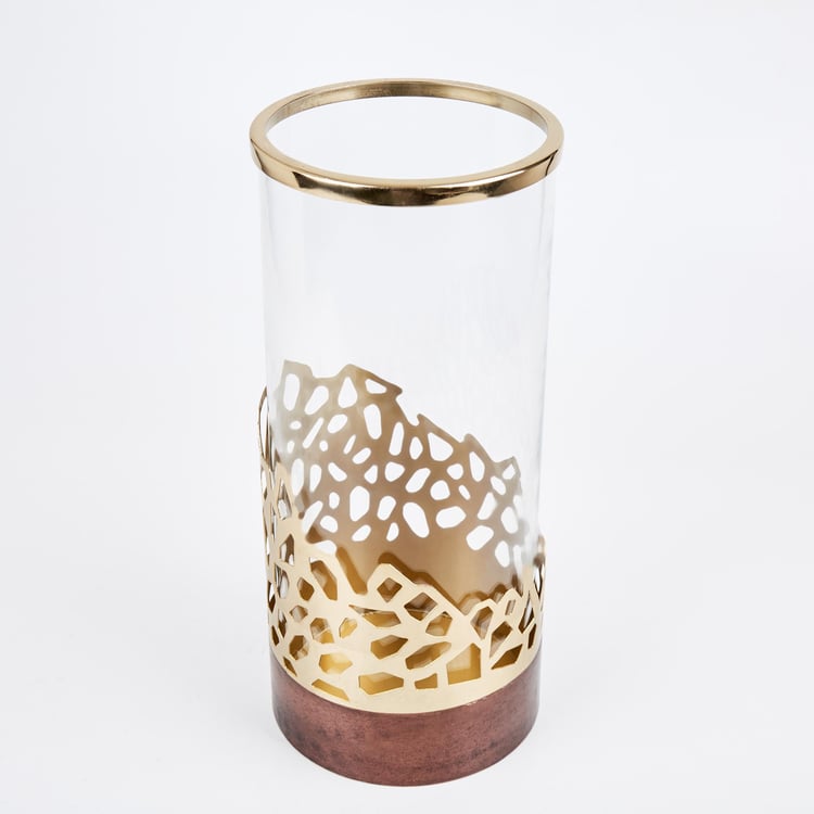 Mystique Forato Glass Cut-Out Detailed Vase