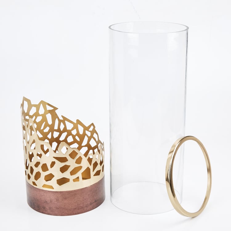 Mystique Forato Glass Cut-Out Detailed Vase