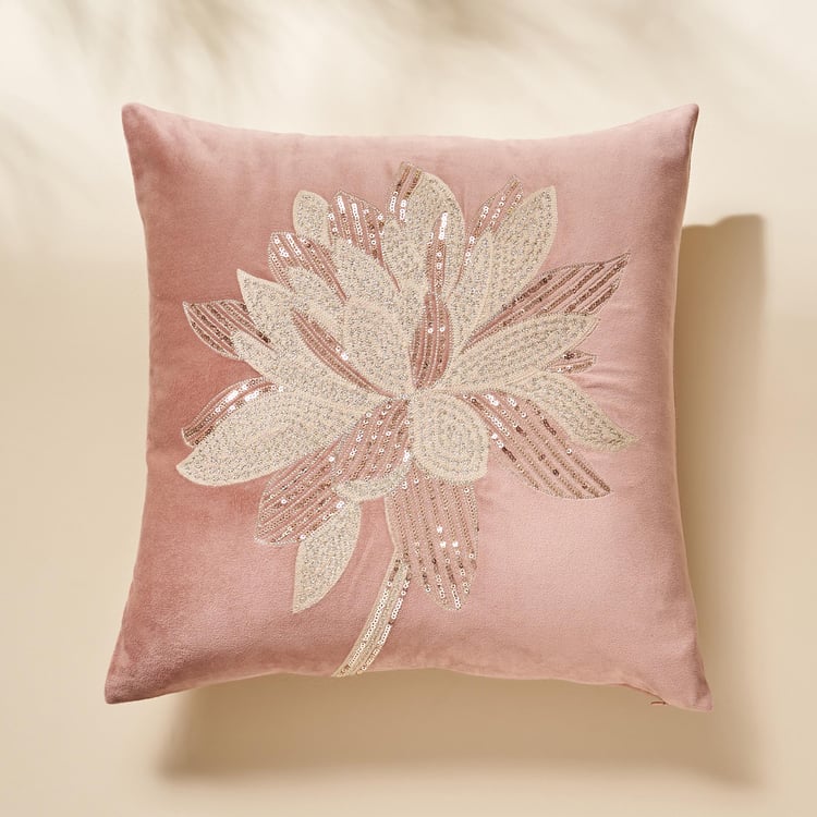 Extravagance Embellished Cushion Cover - 40x40cm