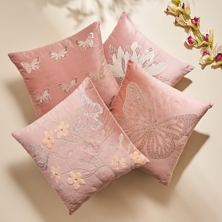 Extravagance Embellished Cushion Cover - 40x40cm