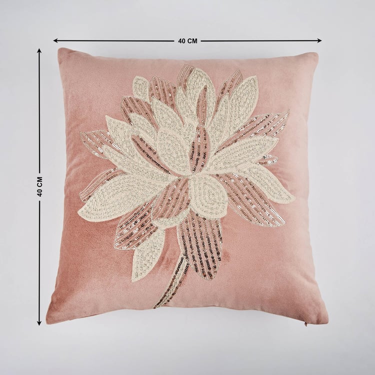 Extravagance Embellished Cushion Cover - 40x40cm