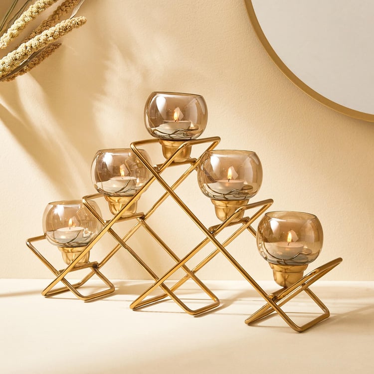 Selena Accord Glass Multi T-Light Holder