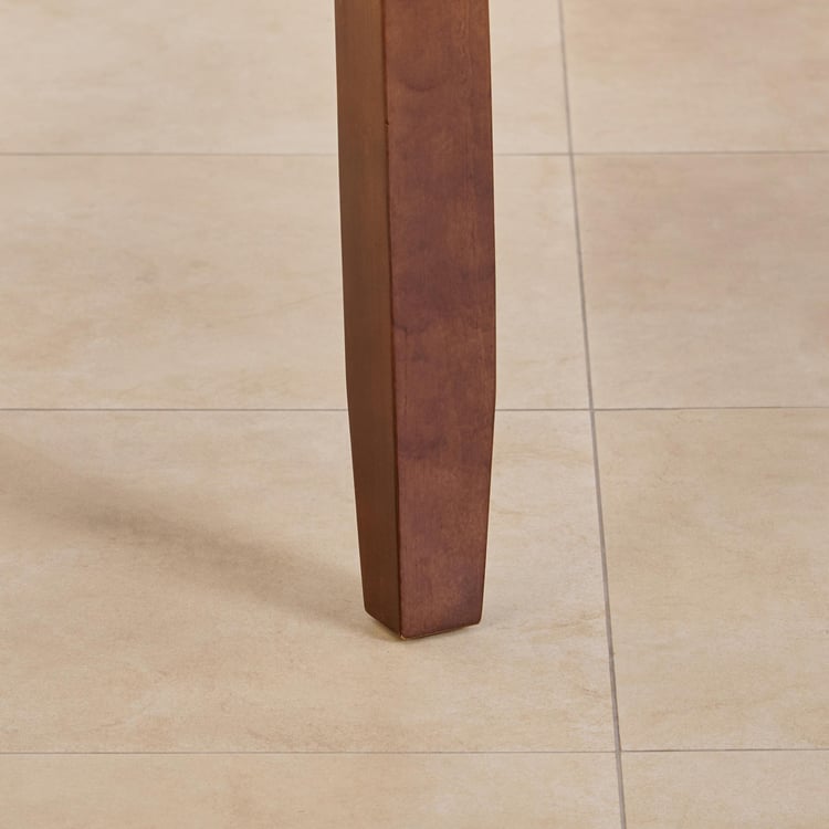 (Refurbished) Oxville Marble Top 6-Seater Dining Table - Brown