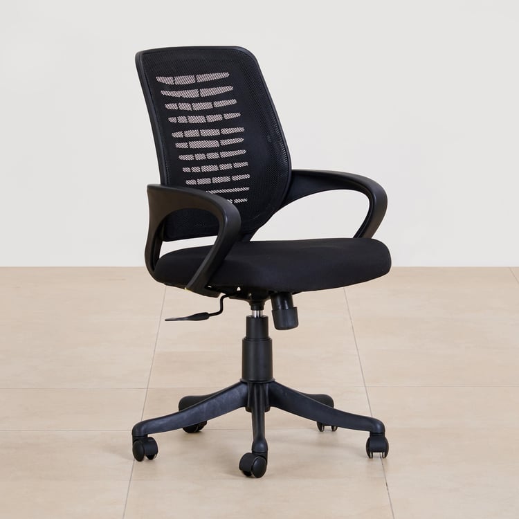(Refurbished) Lewis Zuri Polypropylene Office Chair - Black