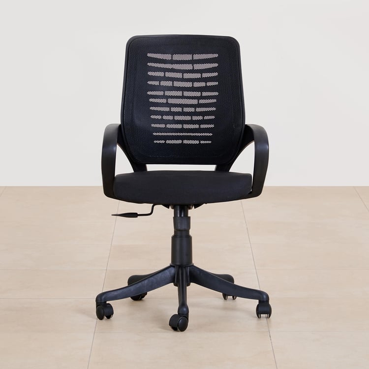 (Refurbished) Lewis Zuri Polypropylene Office Chair - Black
