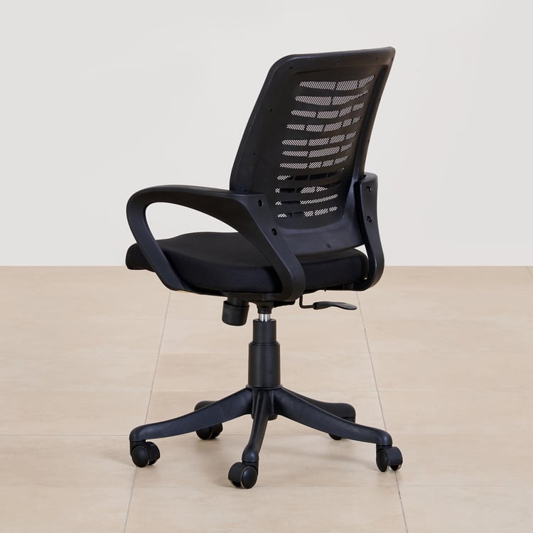 (Refurbished) Lewis Zuri Polypropylene Office Chair - Black