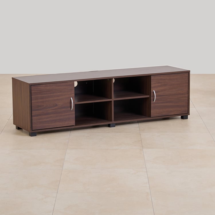 (Refurbished) Helios Lewis TV Unit - Brown