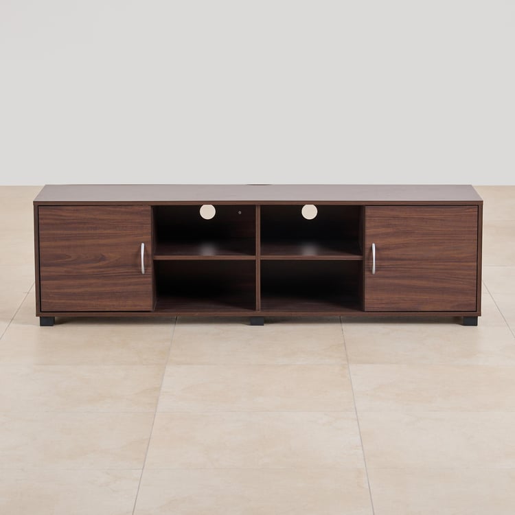 (Refurbished) Helios Lewis TV Unit - Brown