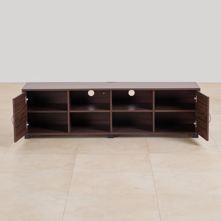 (Refurbished) Helios Lewis TV Unit - Brown