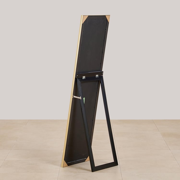 (Refurbished) Noir Novelty Standing Mirror - Black