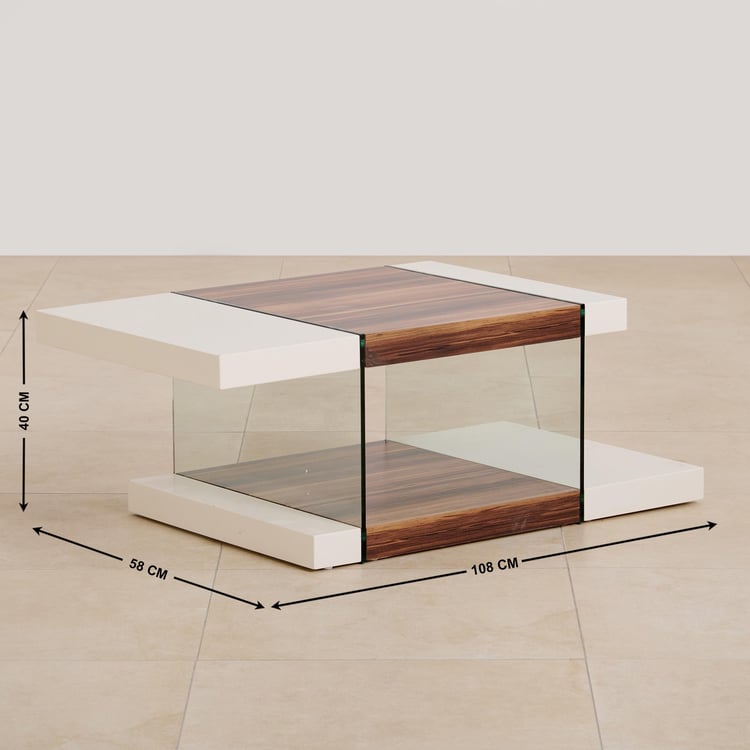 (Refurbished) Akron NXT Cameron Coffee Table - Cream