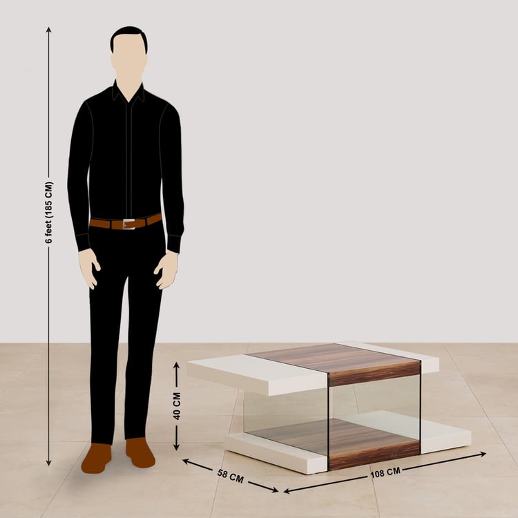 (Refurbished) Akron NXT Cameron Coffee Table - Cream