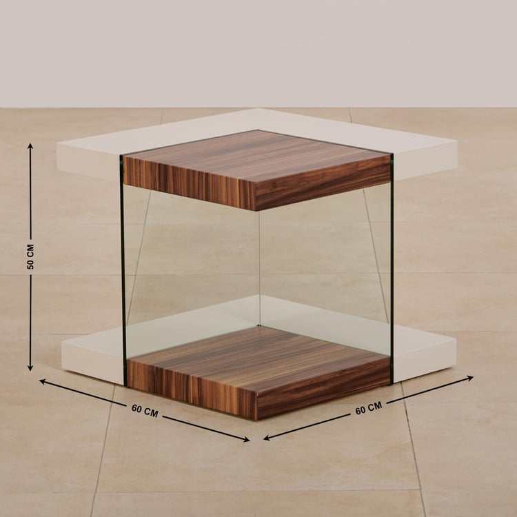 (Refurbished) Akron NXT Cameron End Table - Brown