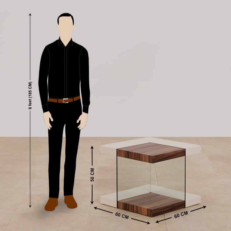 (Refurbished) Akron NXT Cameron End Table - Brown