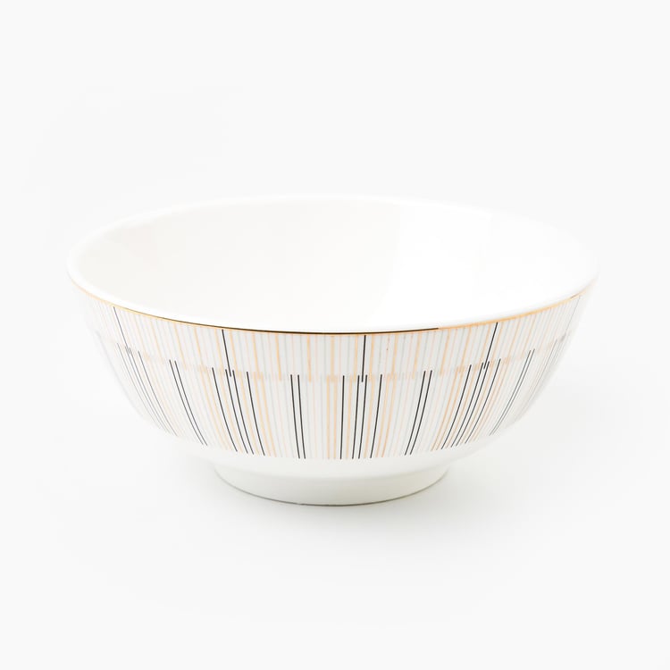 Festivora Porcelain Striped Serving Bowl - 1400ml