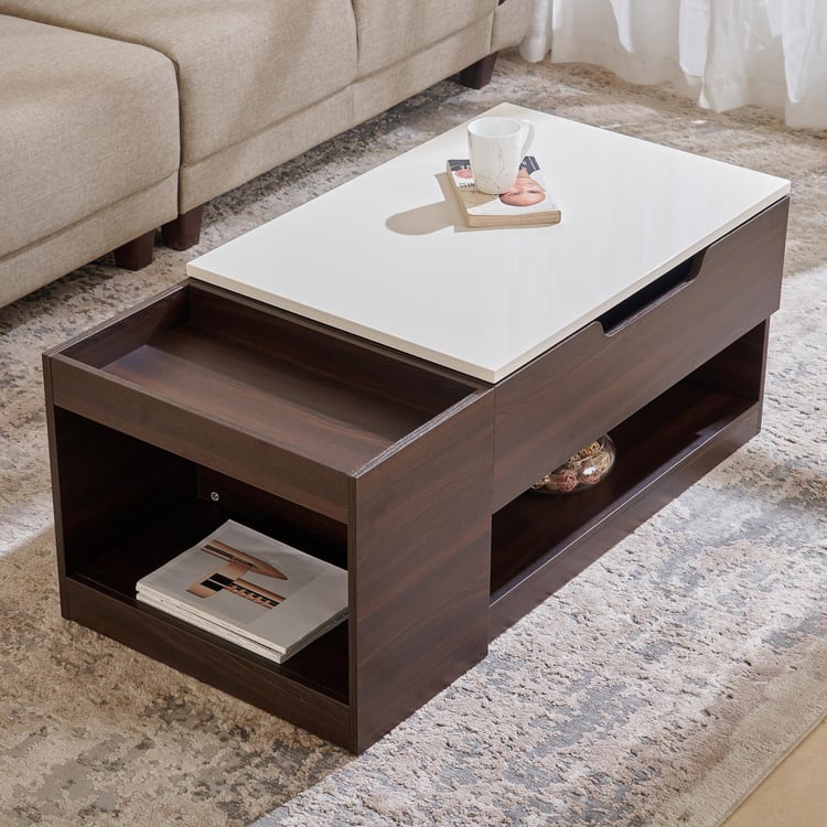 Signature Lift On Coffee Table - Brown