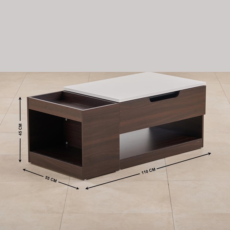 Signature Lift On Coffee Table - Brown