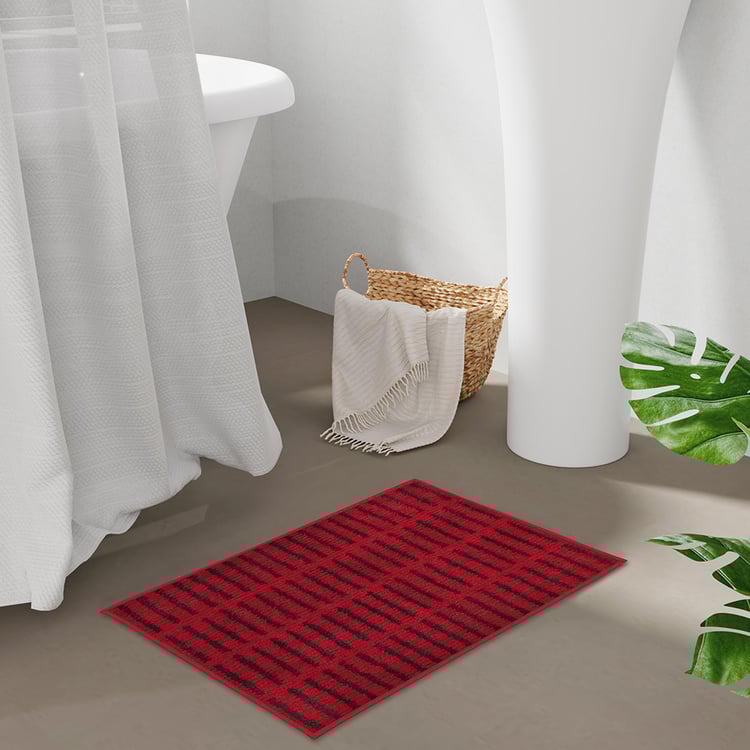 STELLAR HOME Ibiza Striped Bath Mat - 60x40cm