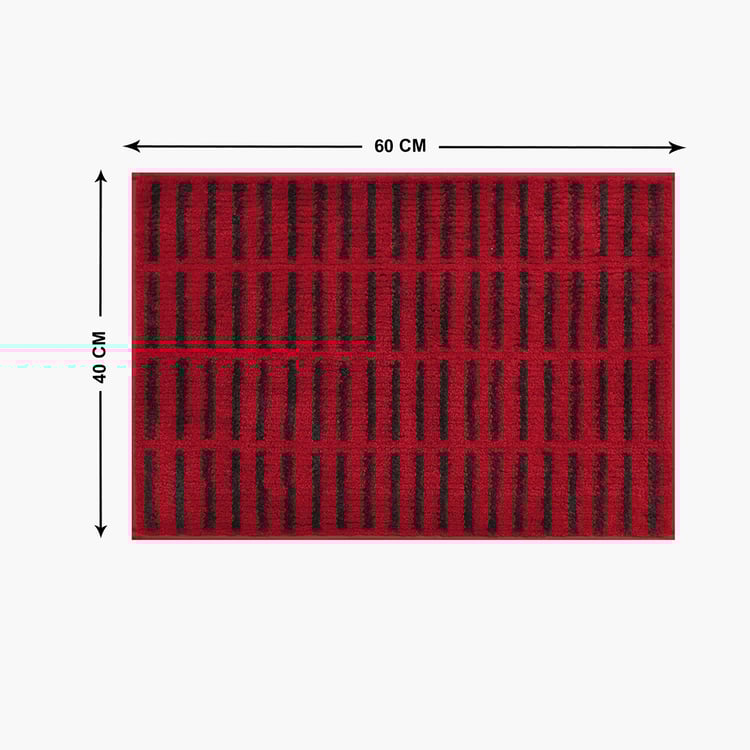 STELLAR HOME Ibiza Striped Bath Mat - 60x40cm