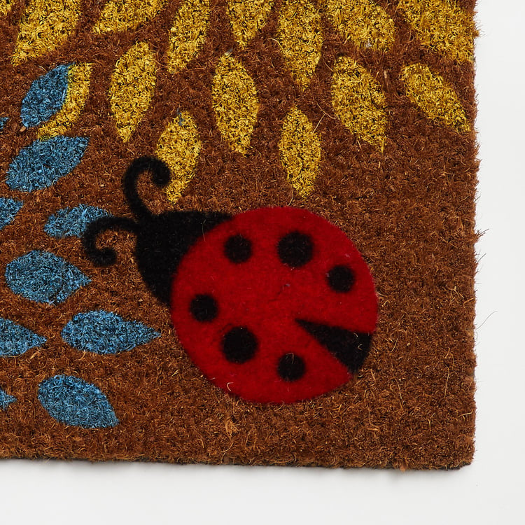 Corsica Coir Printed Anti-Slip Doormat - 60x40cm