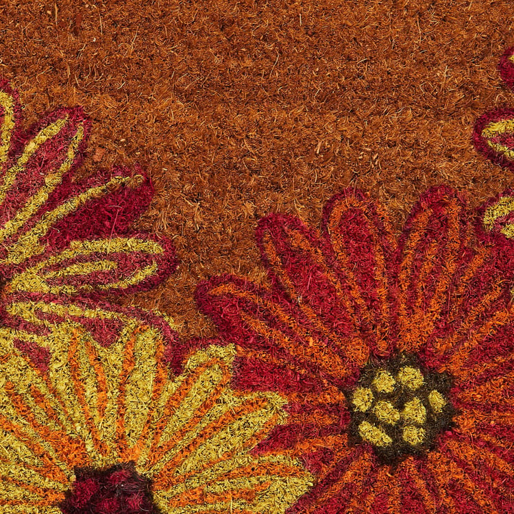 Corsica Coir Printed Anti-Slip Doormat - 60x40cm