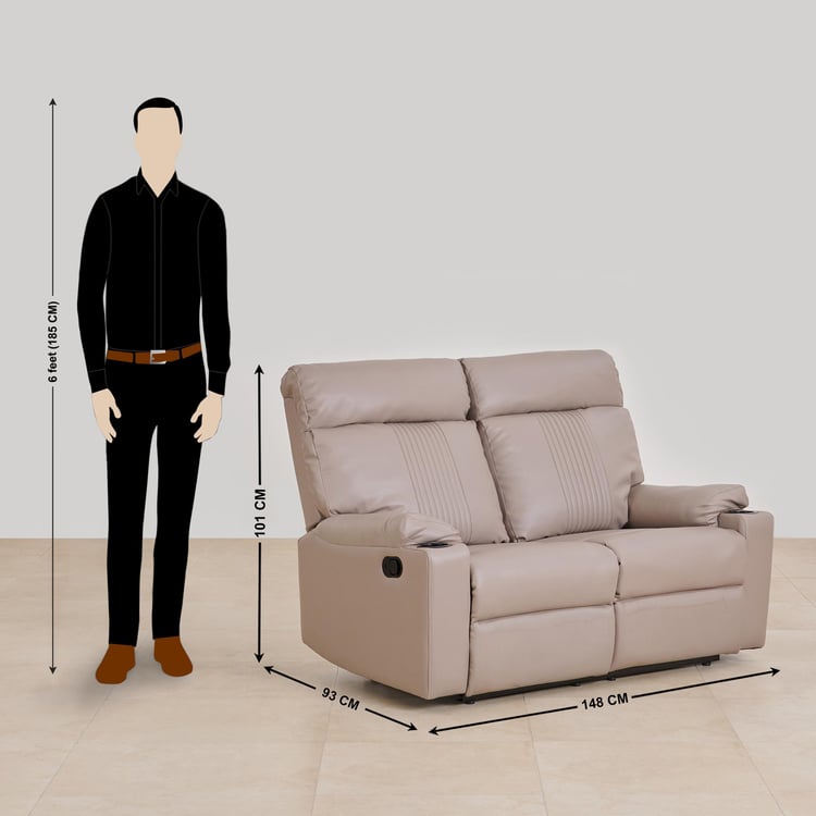 Cape Town Faux Leather 3+2+1 Seater Recliner Set - Beige