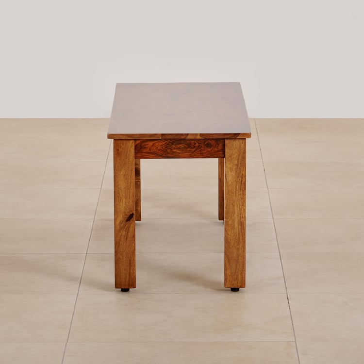 (Refurbished) Adana Sheesham Wood Dining Bench - Brown