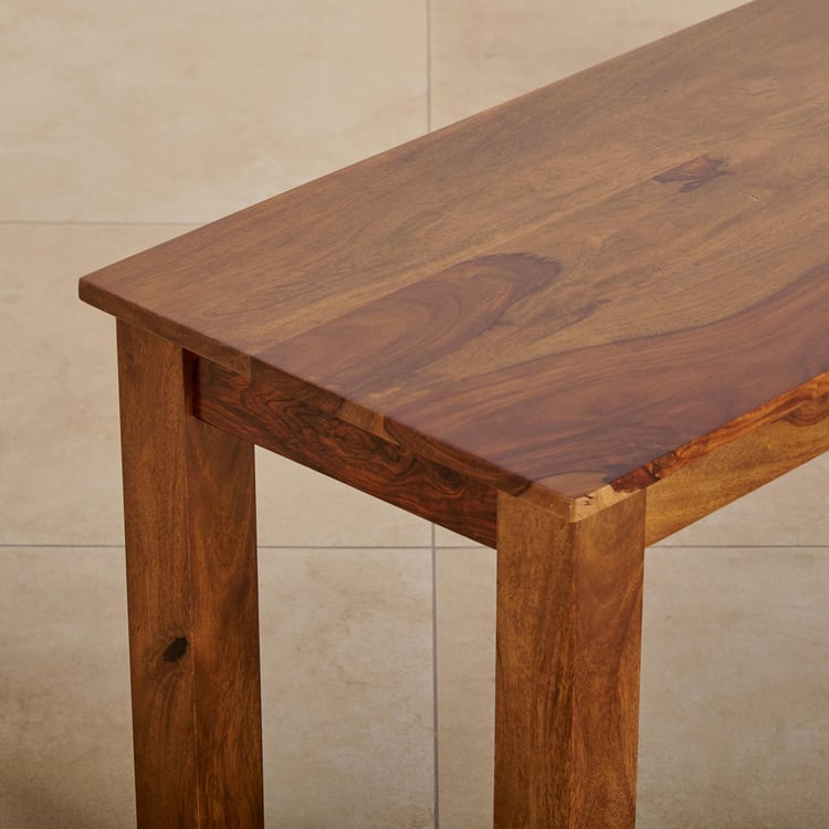 (Refurbished) Adana Sheesham Wood Dining Bench - Brown