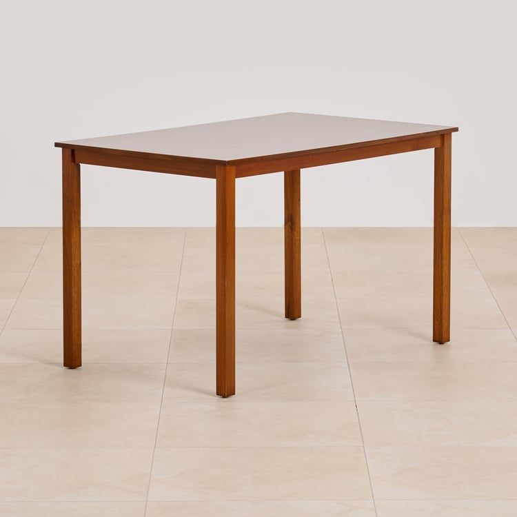 (Refurbished) Quadro 4-Seater Dining Table - Brown