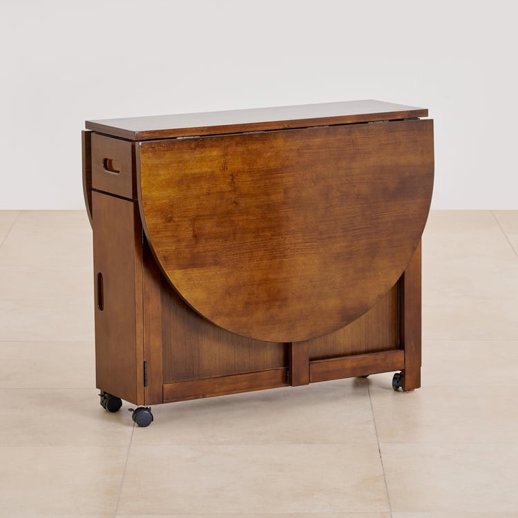 Buy (Refurbished) Butterfly Solid Wood 4-Seater Foldable Dining