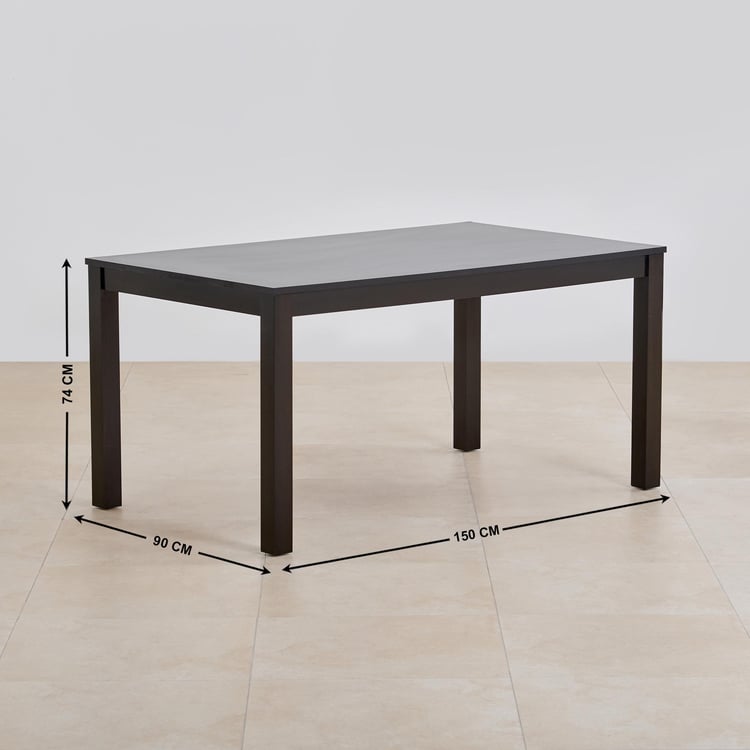 (Refurbished) Diana 6-Seater Dining Table - Brown