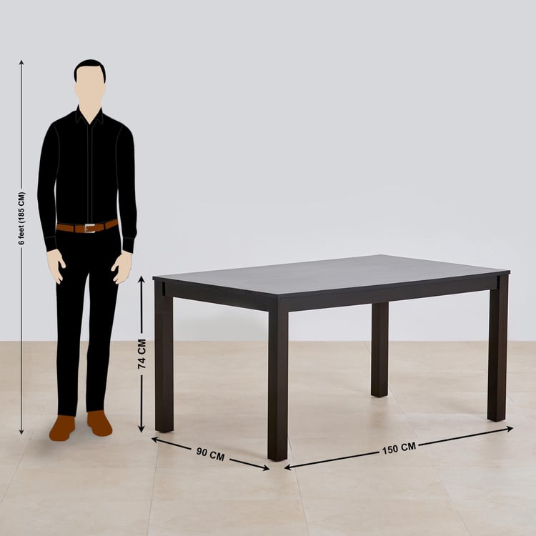 (Refurbished) Diana 6-Seater Dining Table - Brown