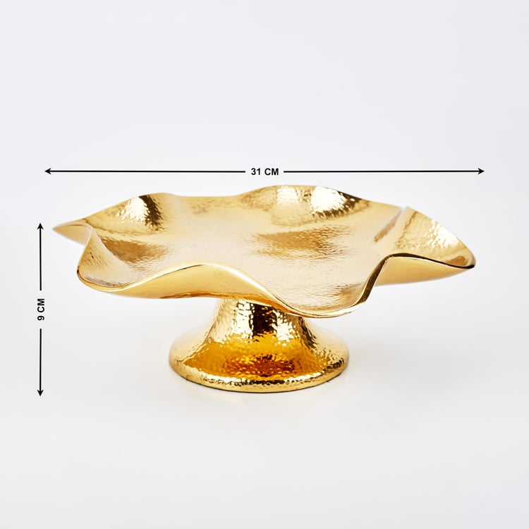 Splendid Gold Rush Metal Hammered Decorative Bowl