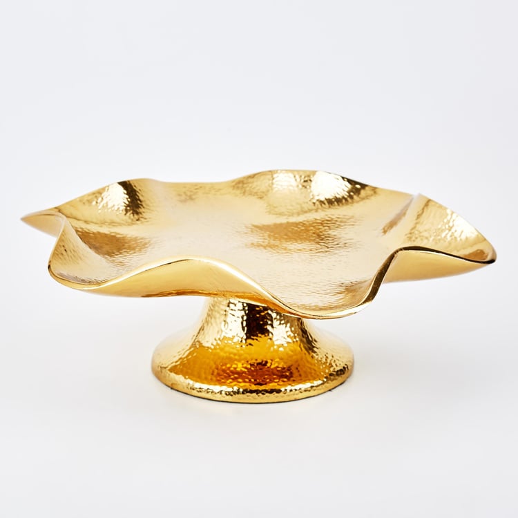 Splendid Gold Rush Metal Hammered Decorative Bowl