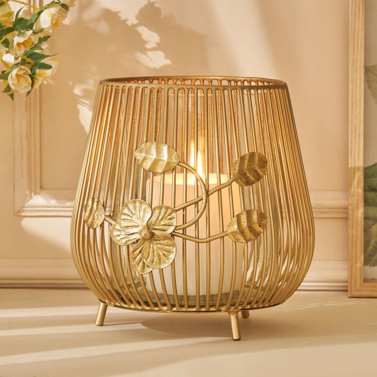 Moksha Neysa Metal Hurricane Candle Holder