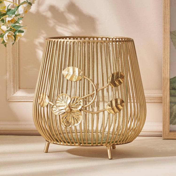 Moksha Neysa Metal Hurricane Candle Holder