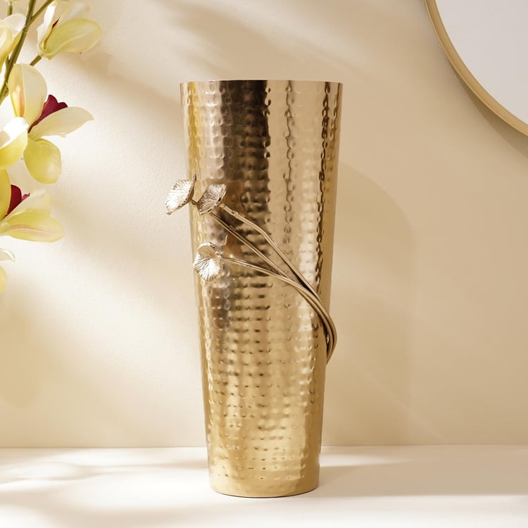 Splendid Brass Hammered Vase